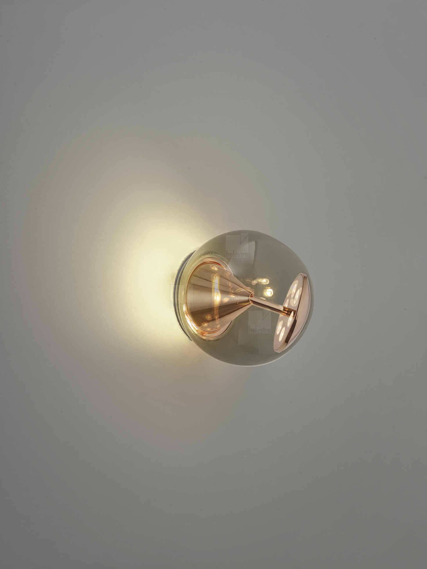 Helestra PINO  Wandleuchte Deckenleuchte Aluminium roségold