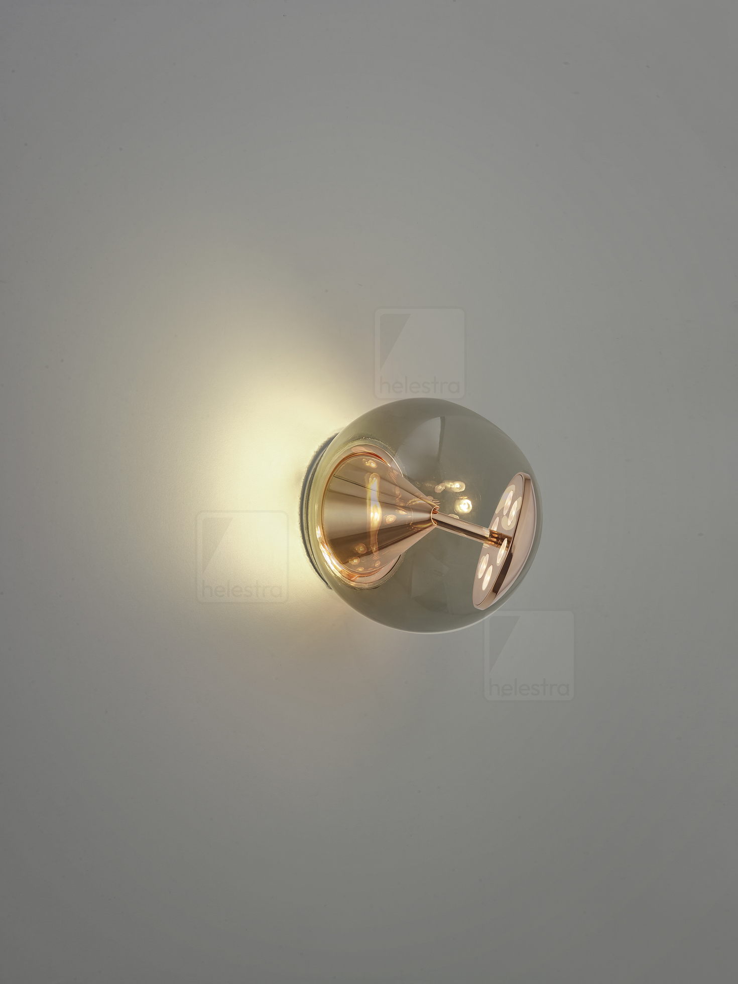 Helestra PINO  Wandleuchte Deckenleuchte Aluminium roségold