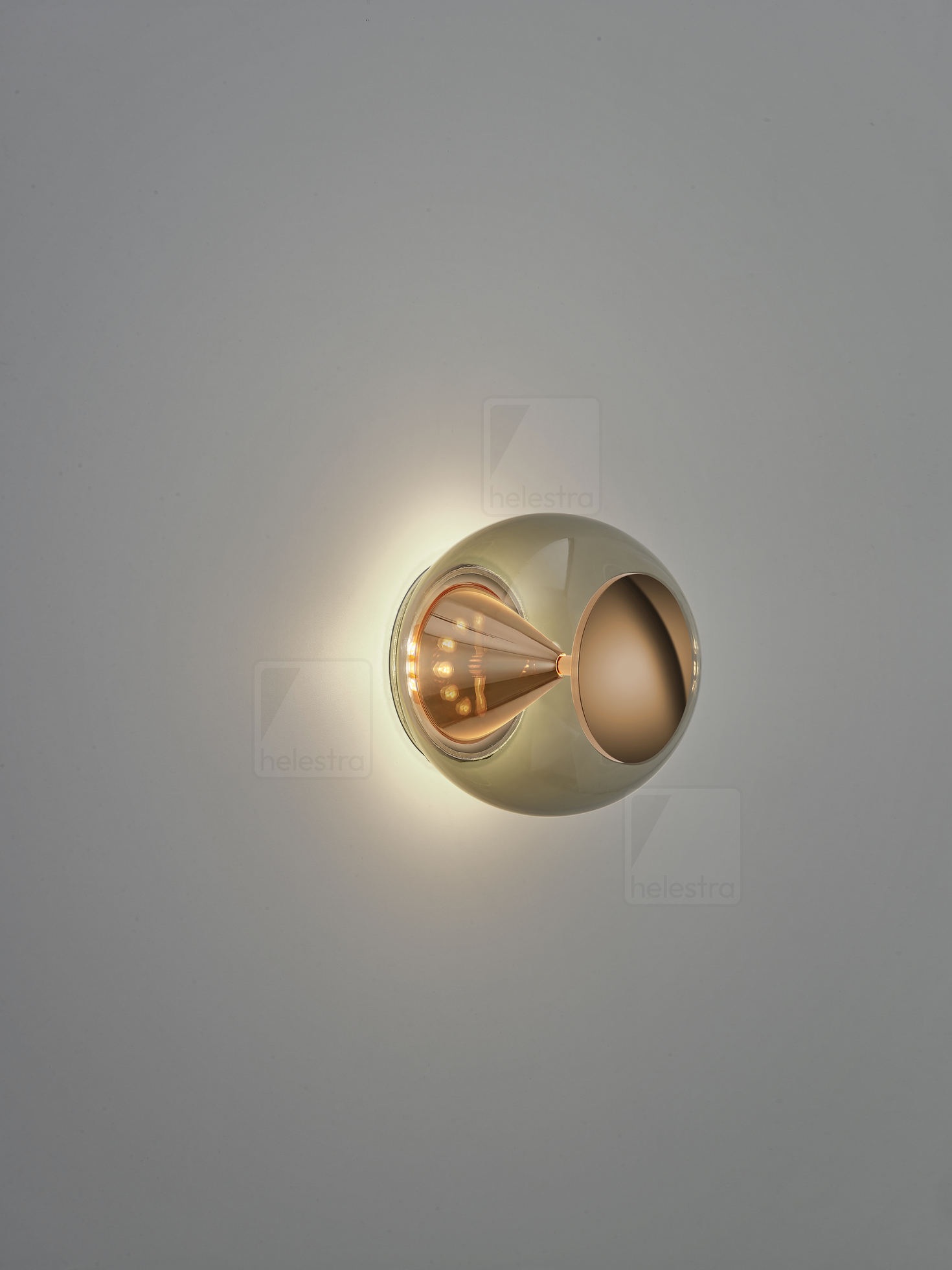 Helestra PINO  Wandleuchte Deckenleuchte Aluminium roségold