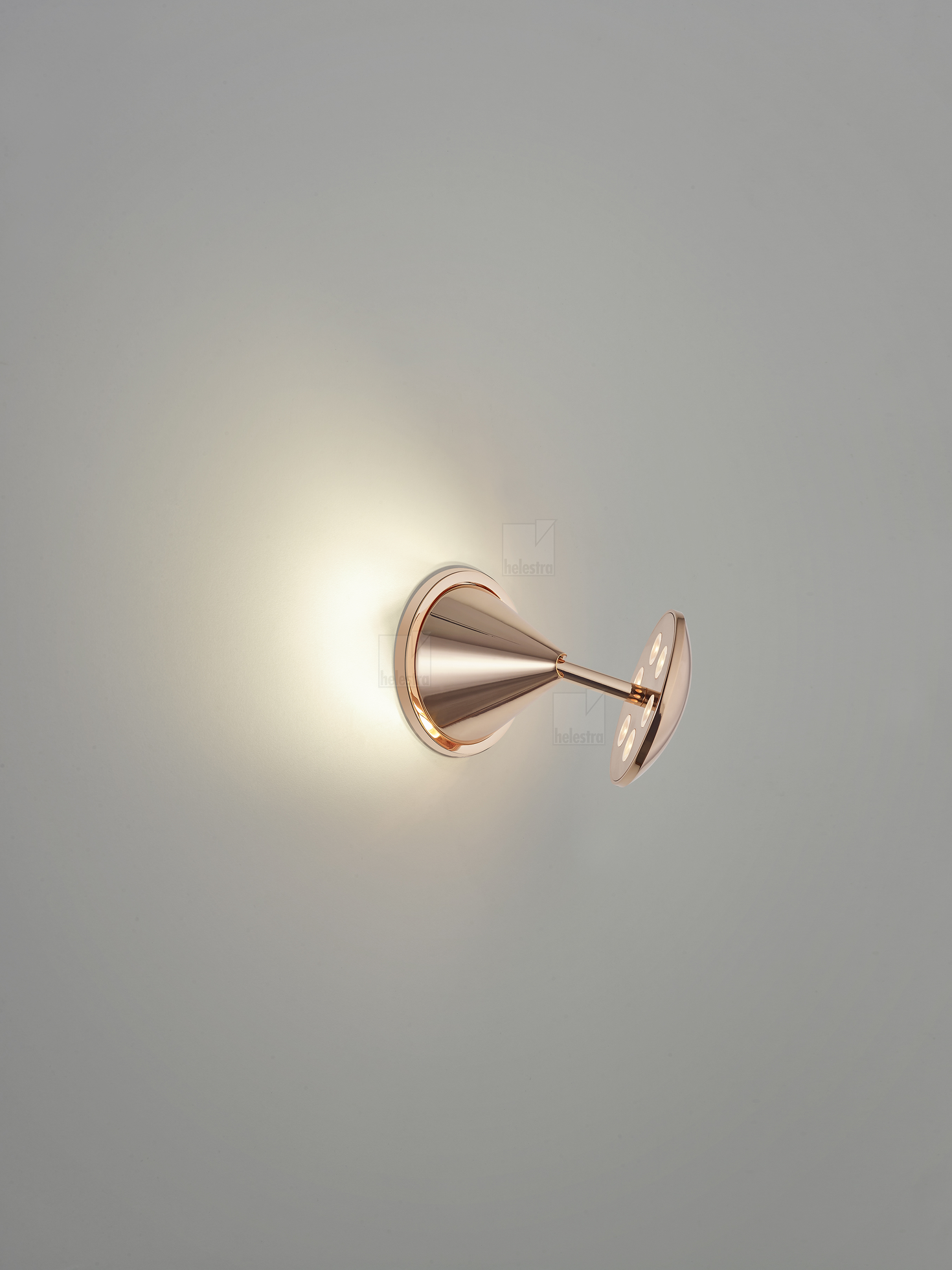 Helestra PINO  Wandleuchte Deckenleuchte Aluminium roségold
