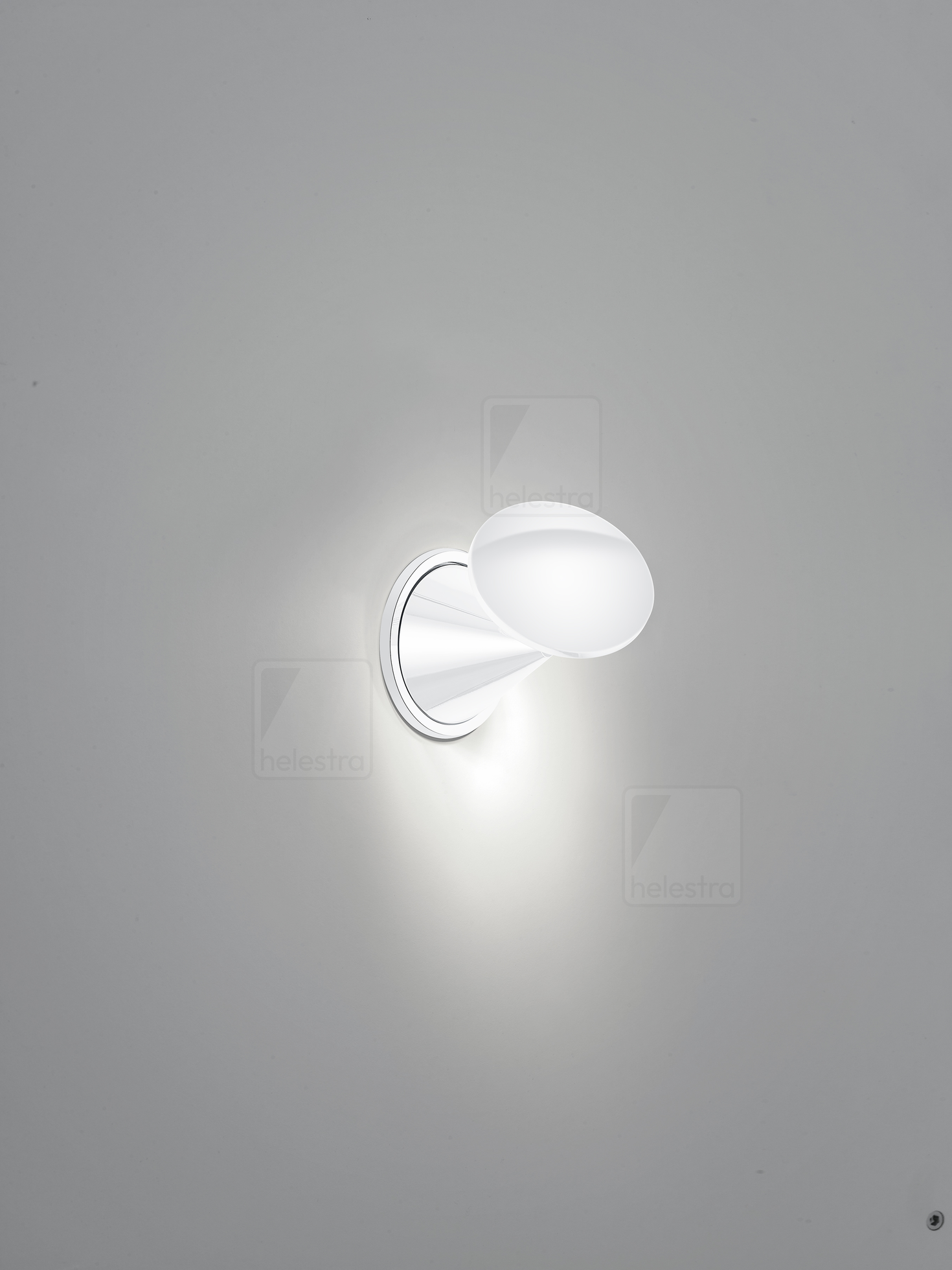 Helestra PINO  Wandleuchte Deckenleuchte Aluminium glanzweiß