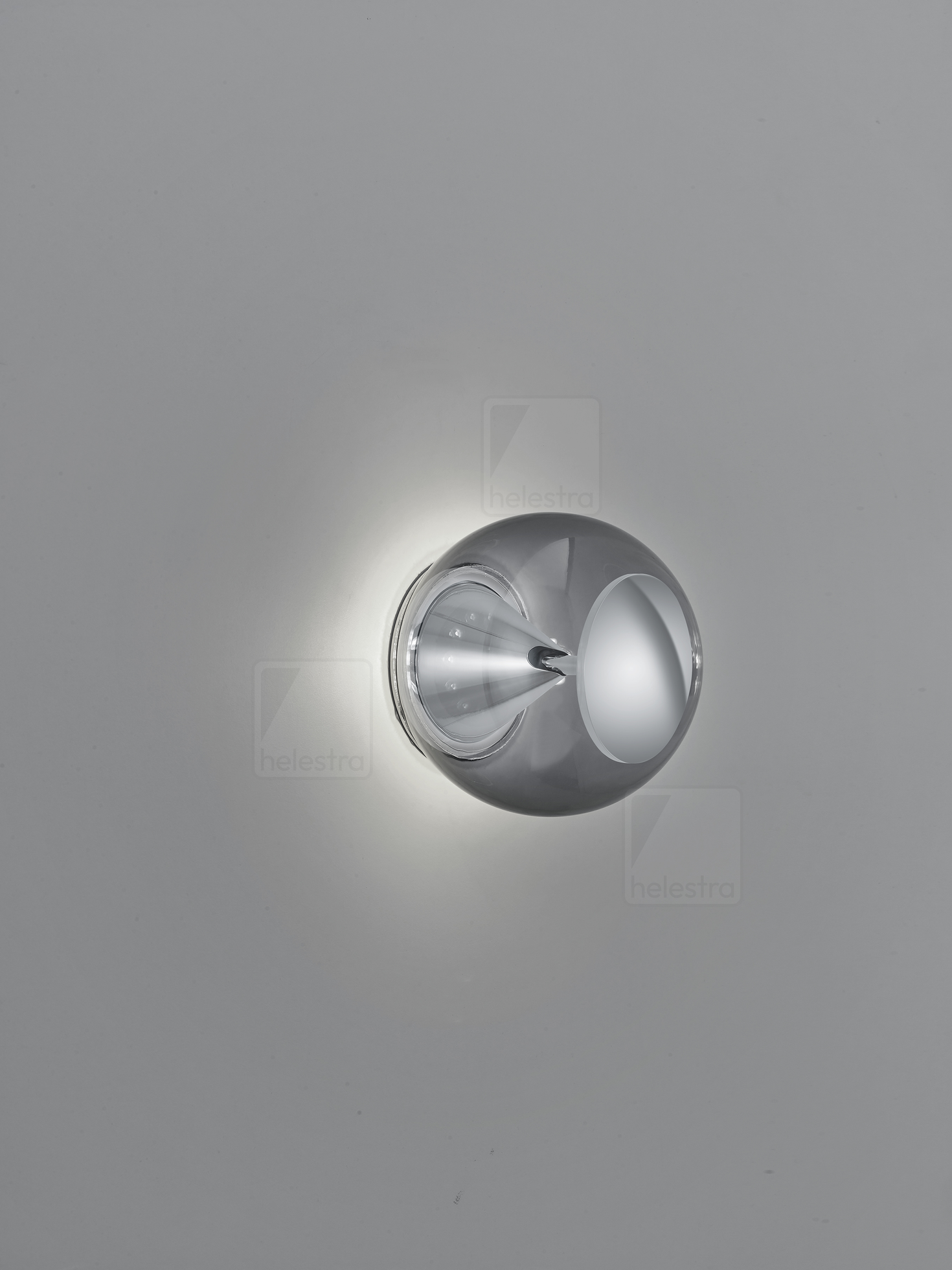 Helestra PINO  Wandleuchte Deckenleuchte Aluminium glanzweiß