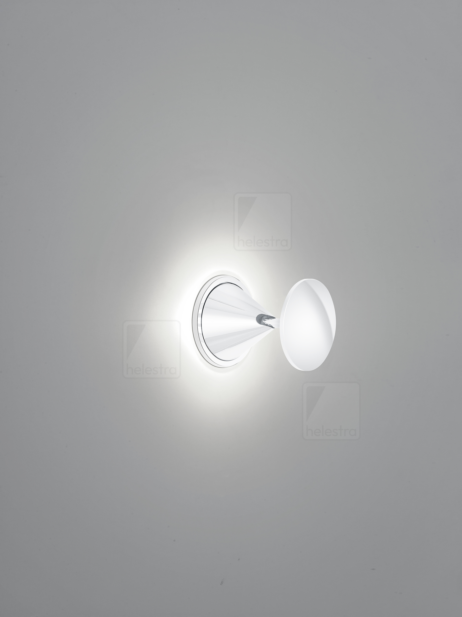 Helestra PINO  Wandleuchte Deckenleuchte Aluminium glanzweiß