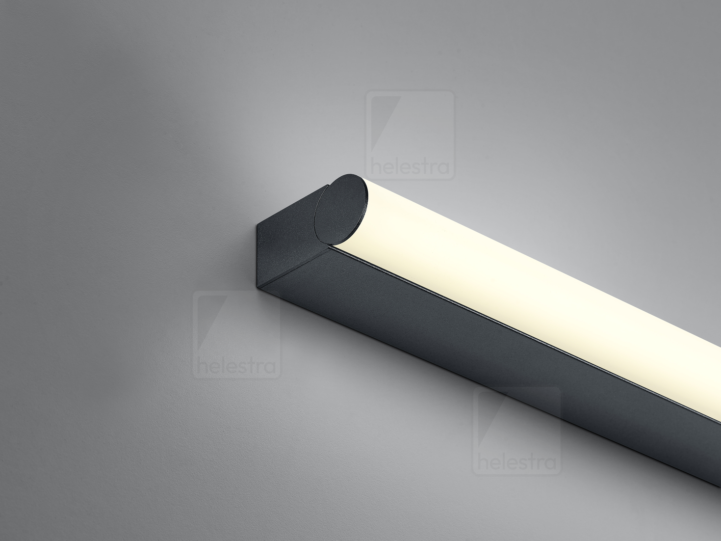 Helestra PONTO-S  applique aluminium noir mat