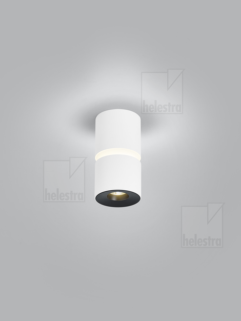 Helestra ROK  Plafonnier aluminium blanc mat