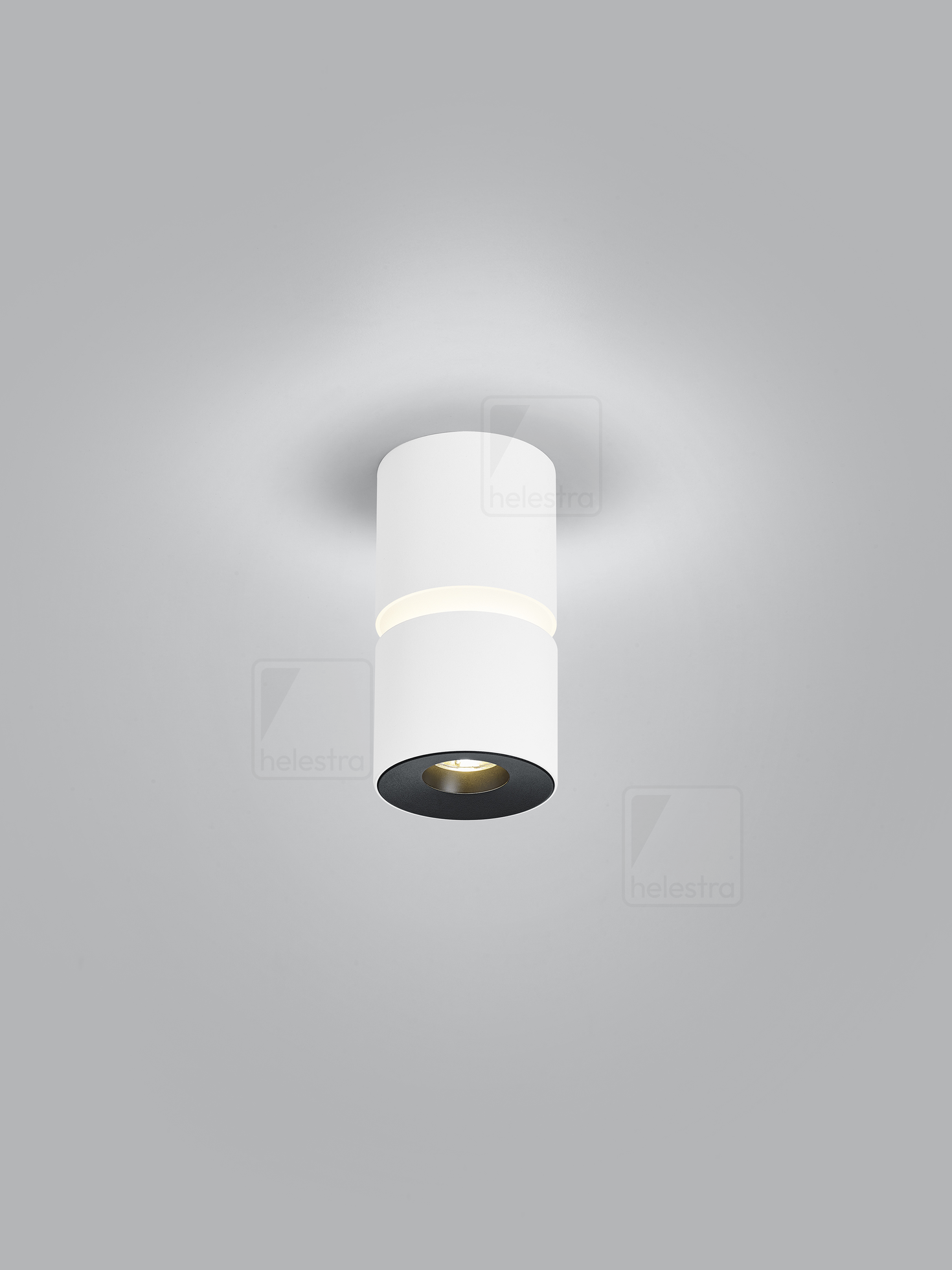 Helestra ROK  Plafonnier aluminium blanc mat