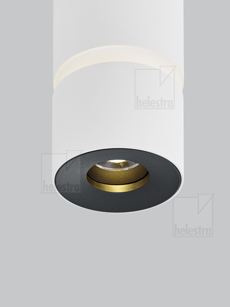 Helestra ROK  Plafonnier aluminium blanc mat