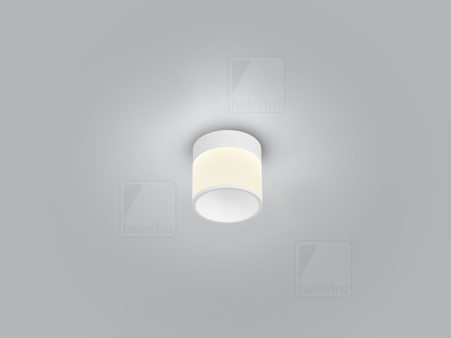 Helestra SOU  Plafonnier aluminium blanc mat