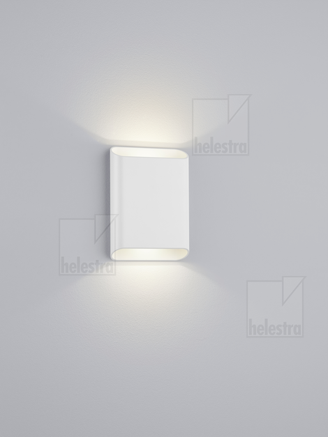 Helestra TOCO  Wandleuchte Aluminium mattweiß