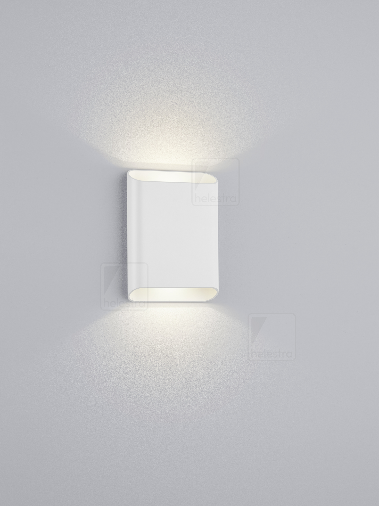 Helestra TOCO  applique aluminium blanc mat