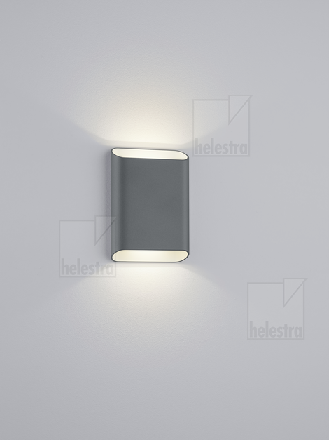 Helestra TOCO44  applique aluminium graphite