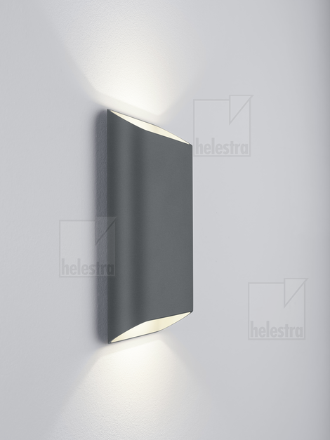 Helestra TOCO44  applique aluminium graphite