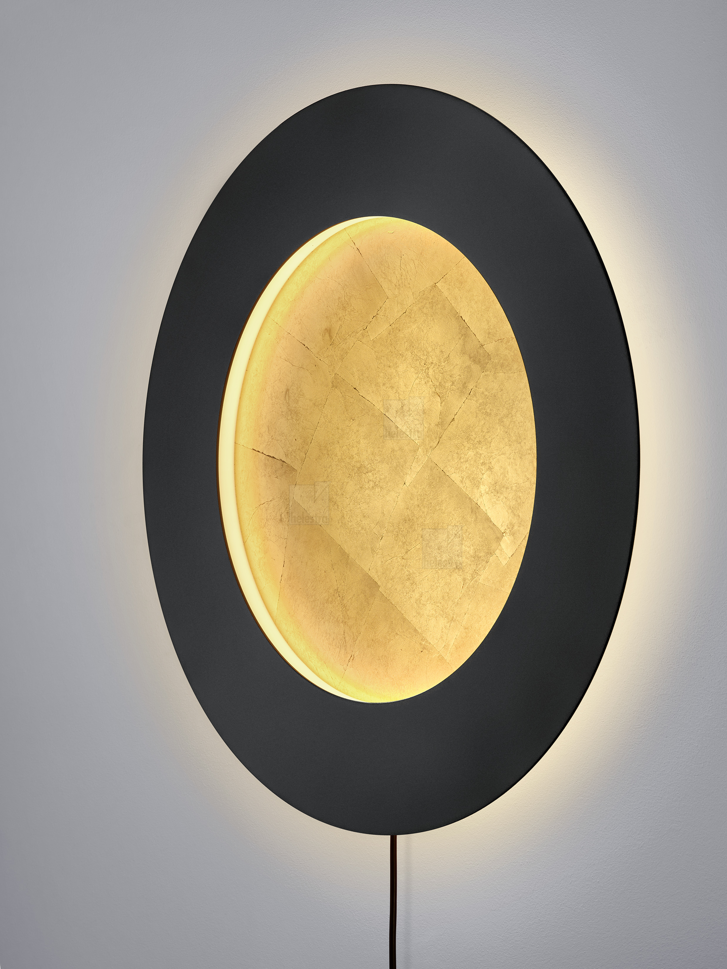 Helestra TURA  Wandleuchte Deckenleuchte Stahl schwarz - gold