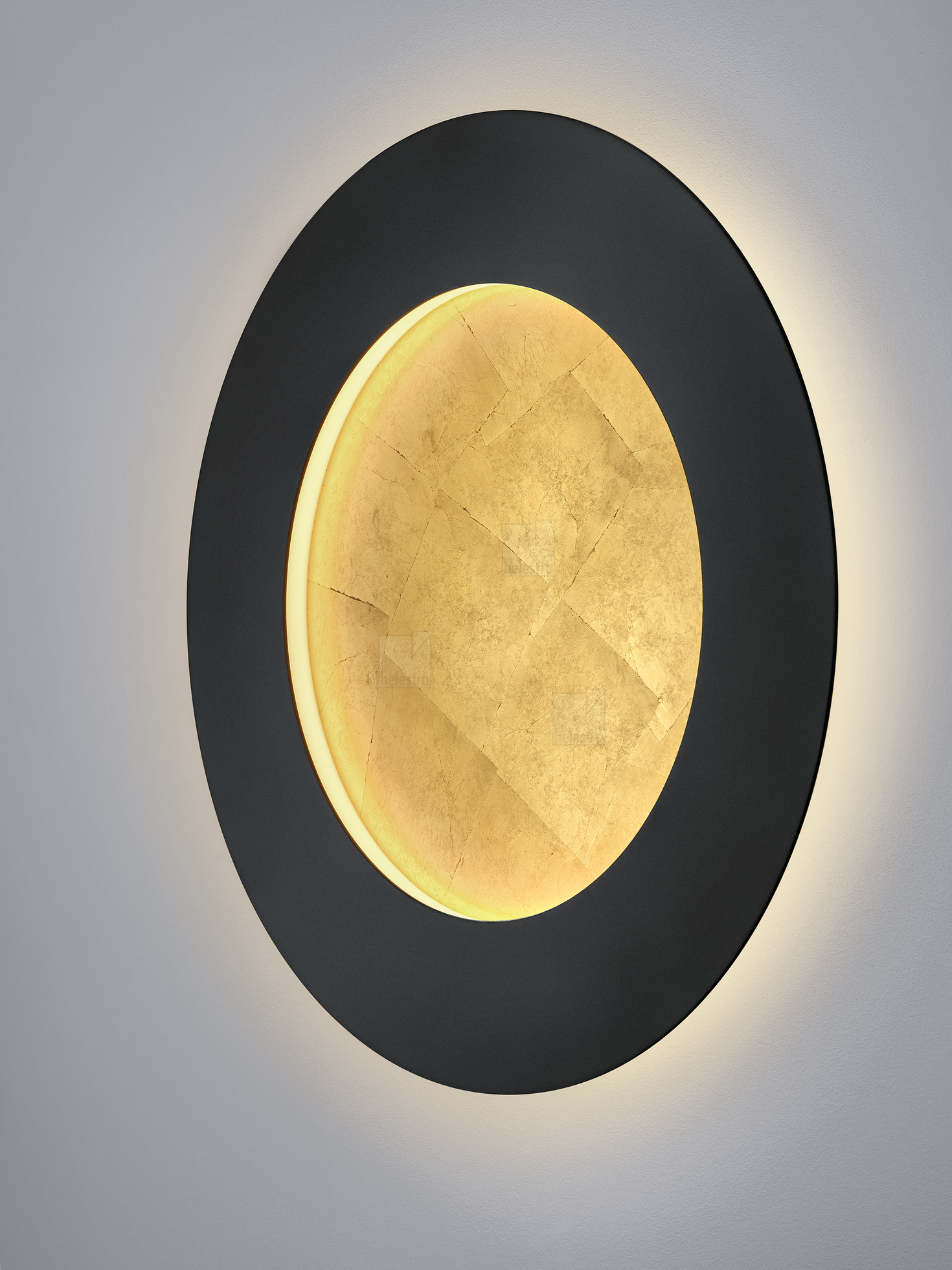 Helestra TURA  Wandleuchte Deckenleuchte Stahl schwarz - gold