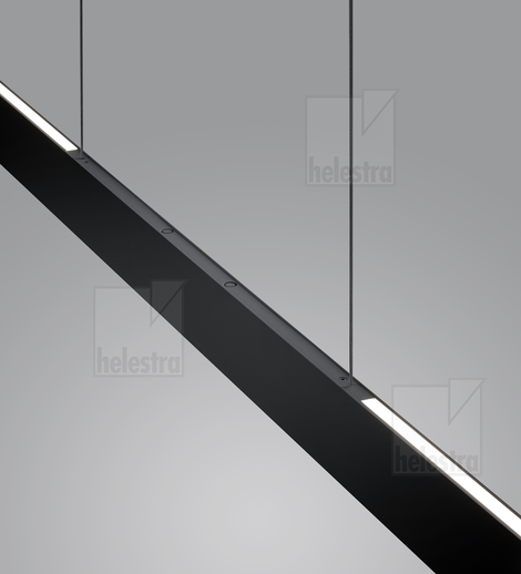 Helestra VANA  Pendelleuchte Aluminium mattschwarz