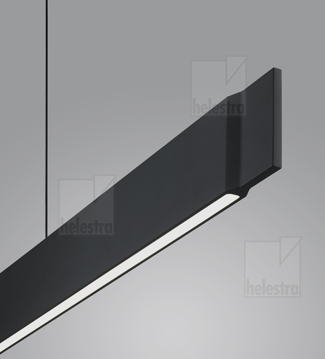Helestra VANA  Pendelleuchte Aluminium mattschwarz