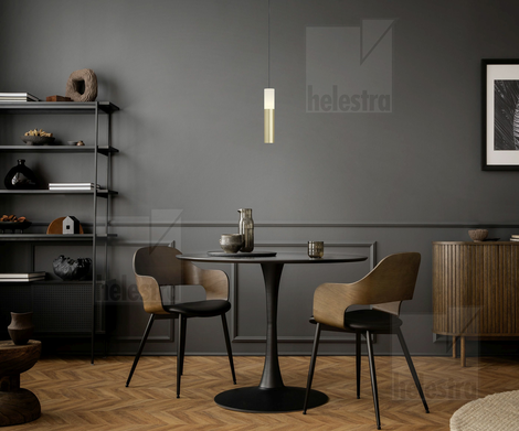 Helestra LIDOS  Pendelleuchte Aluminium schwarz - gold