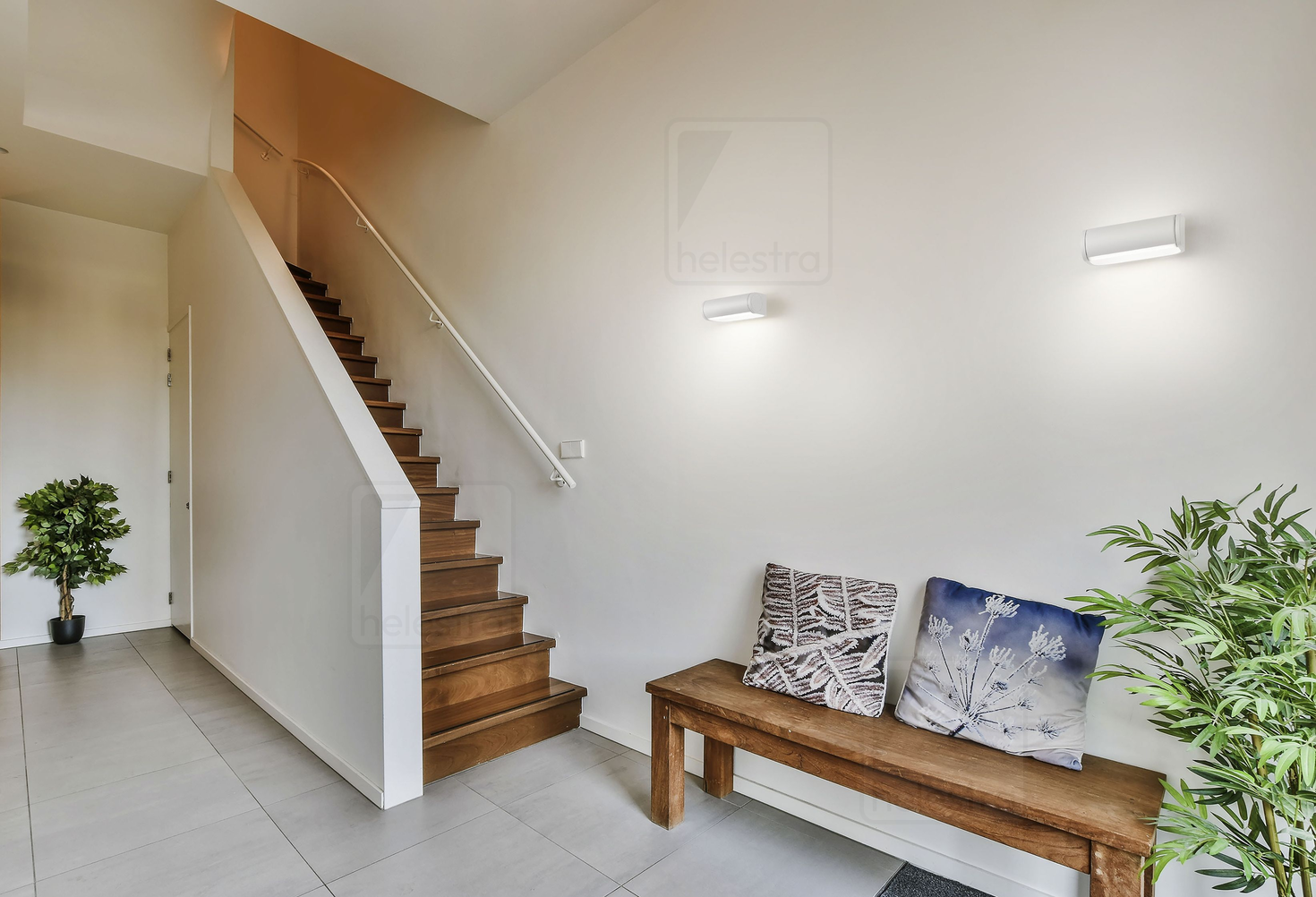 Helestra LUZ  wall luminaire aluminium mat white
