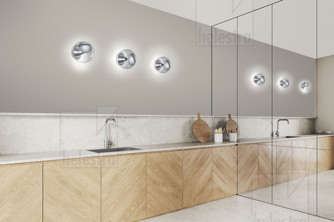 Helestra PINO applique / plafonnier aluminium chrome