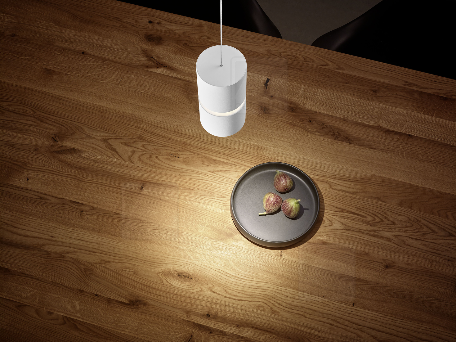 Helestra ROK  suspension lumineuse aluminium blanc mat