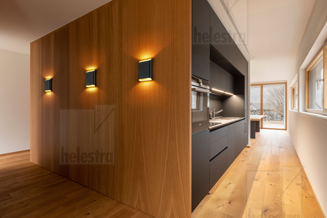 Helestra TOCO  Wandleuchte Aluminium schwarz - gold