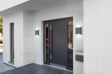 Helestra TOCO44  applique aluminium graphite