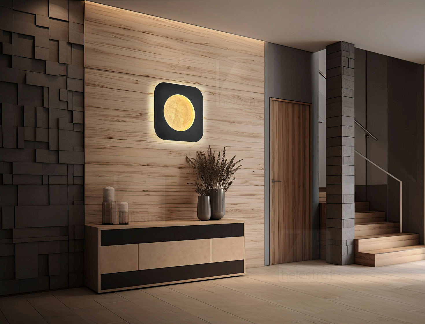 Helestra TURA  lampada a parete lampada soffitto acciaio nero - oro