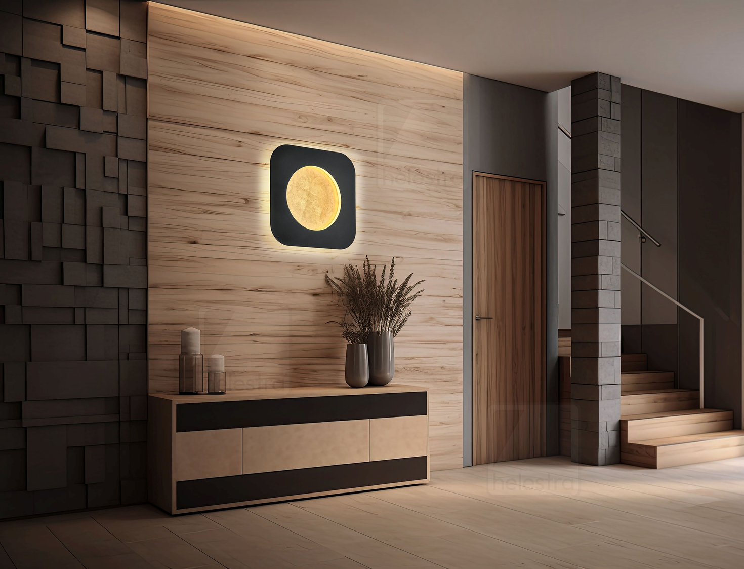 Helestra TURA  wall luminaire ceiling luminaire steel black -gold