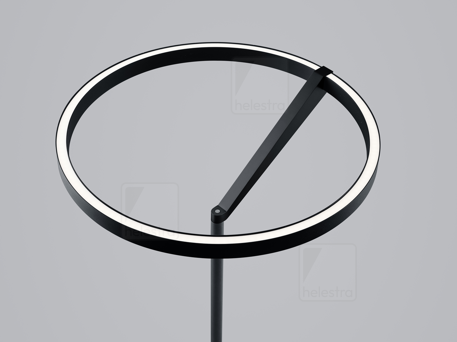 Helestra CHAZ  floor luminaire aluminium mat black