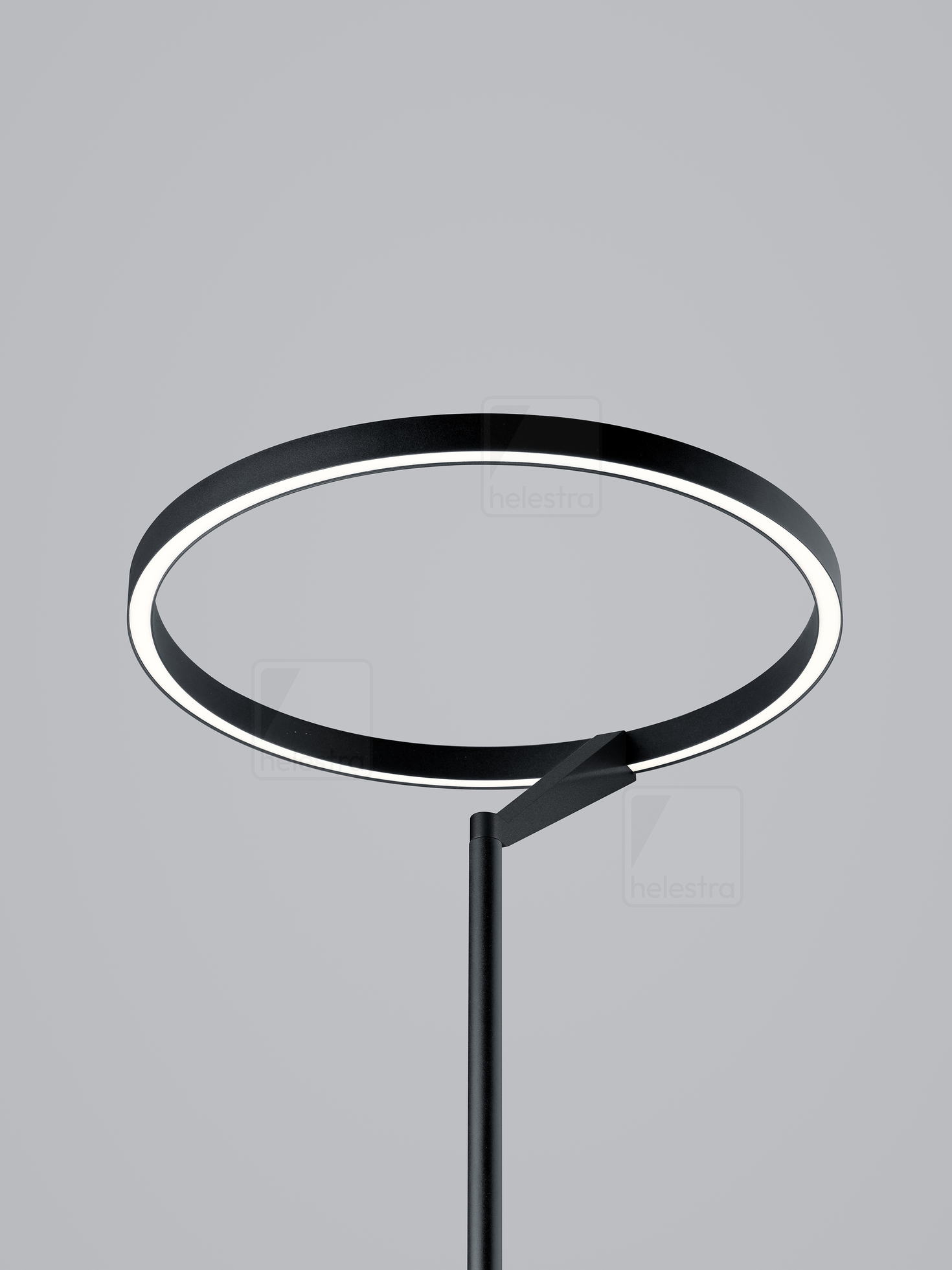 Helestra CHAZ  floor luminaire aluminium mat black