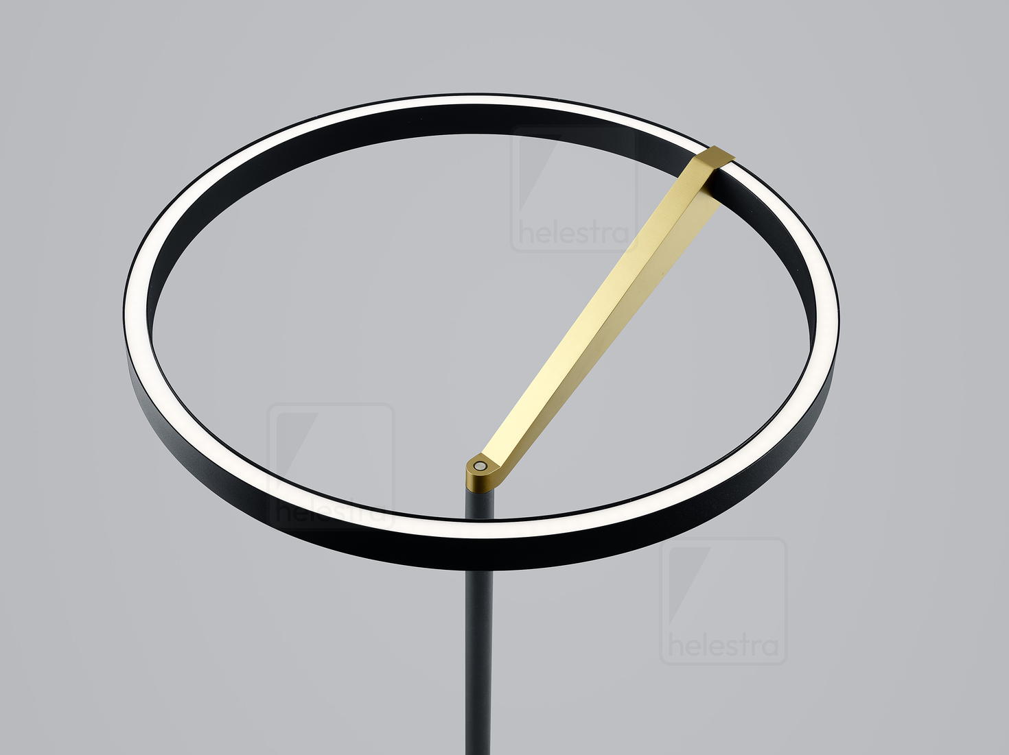 Helestra CHAZ  floor luminaire aluminium black -gold