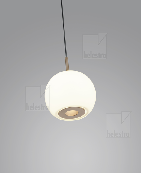 Helestra BONO  Pendelleuchte Aluminium coffee