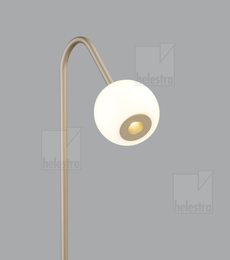 Helestra BONO  lampadaire aluminium Café 