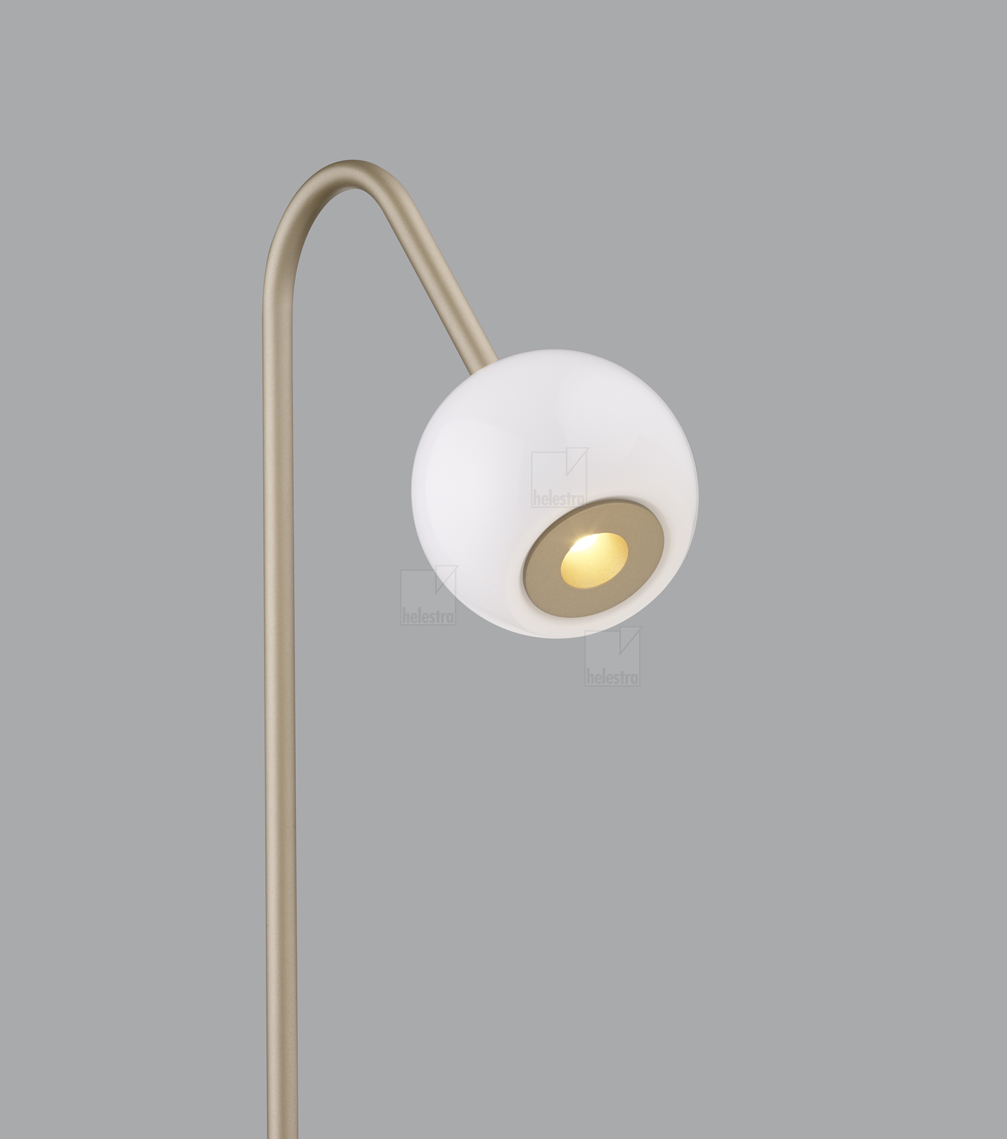 Helestra BONO  Stehleuchte Aluminium coffee