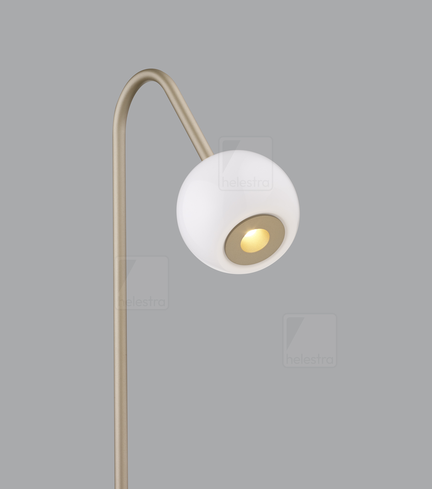 Helestra BONO  floor luminaire aluminium coffee