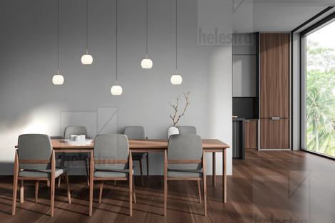 Helestra BONO  Pendelleuchte Aluminium coffee
