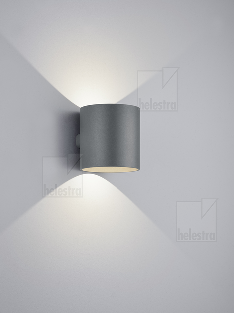 Helestra TOZY  Wandleuchte Aluminium-Guss graphit