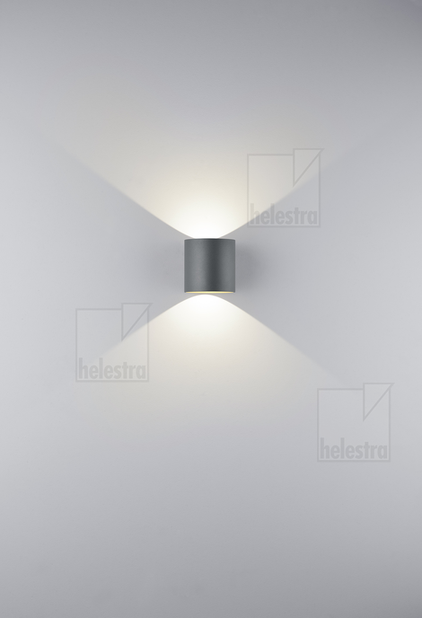 Helestra TOZY  Wandleuchte Aluminium-Guss graphit