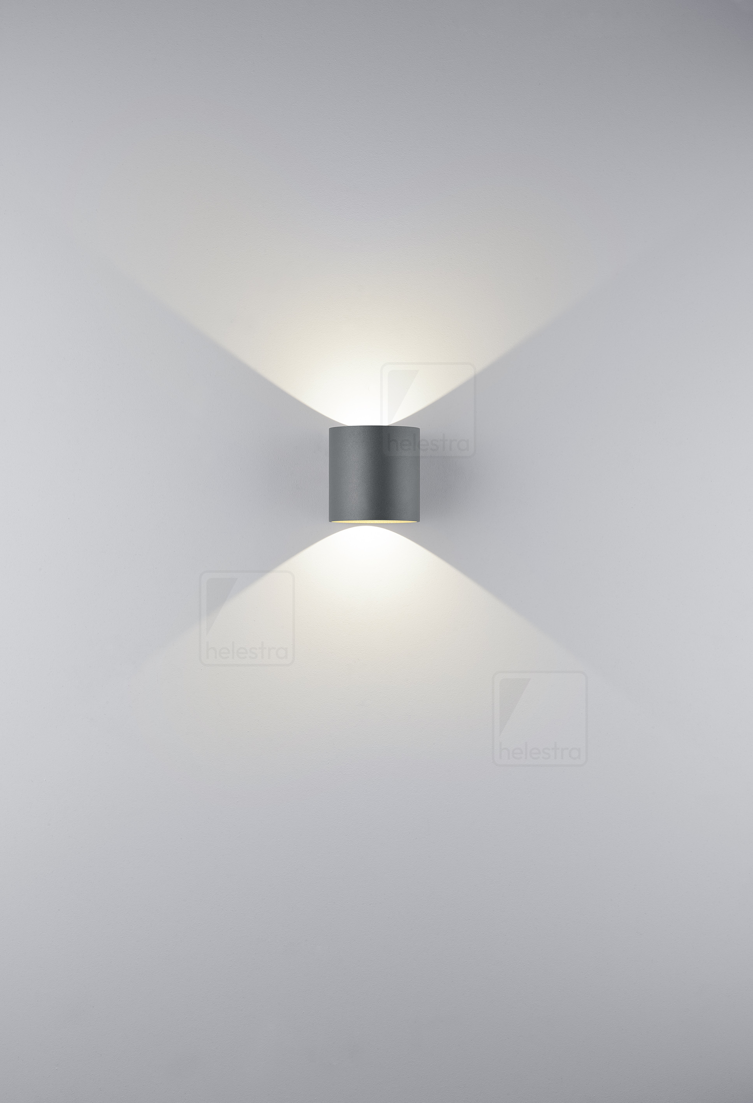 Helestra TOZY  applique fonte d'aluminium graphite