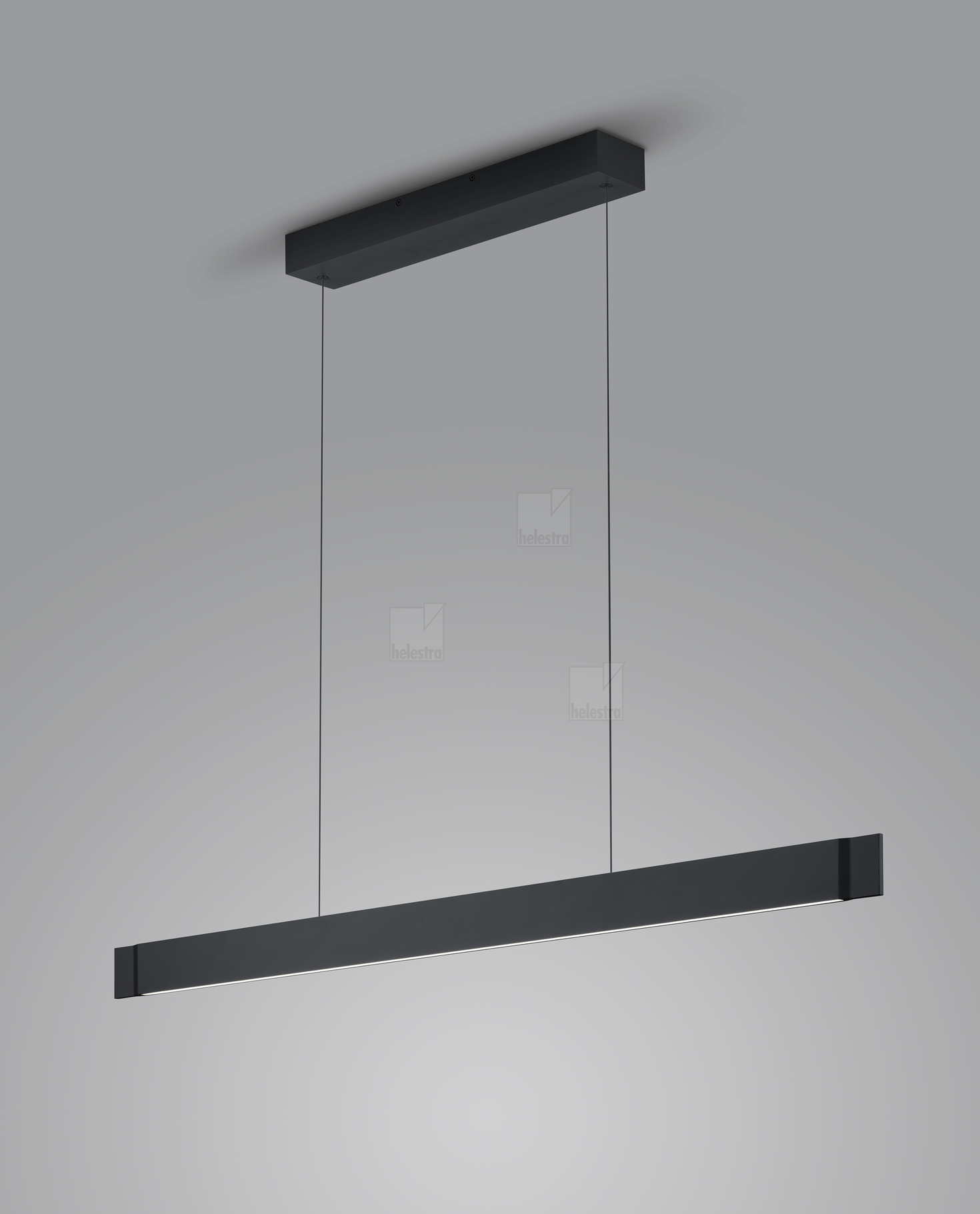 Helestra VANA-M  suspension lumineuse aluminium noir mat