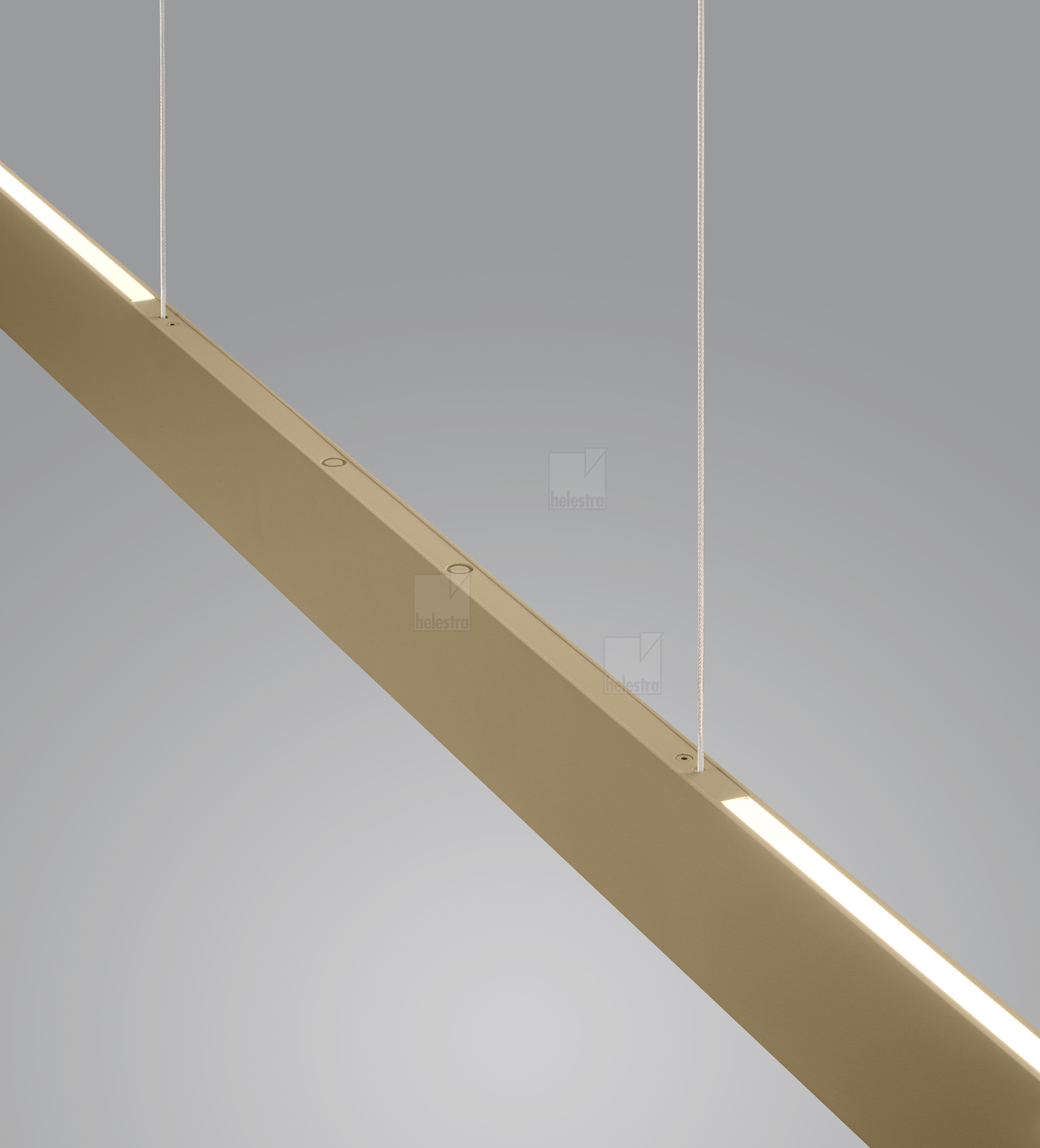Helestra VANA-M  suspension lumineuse aluminium Café 