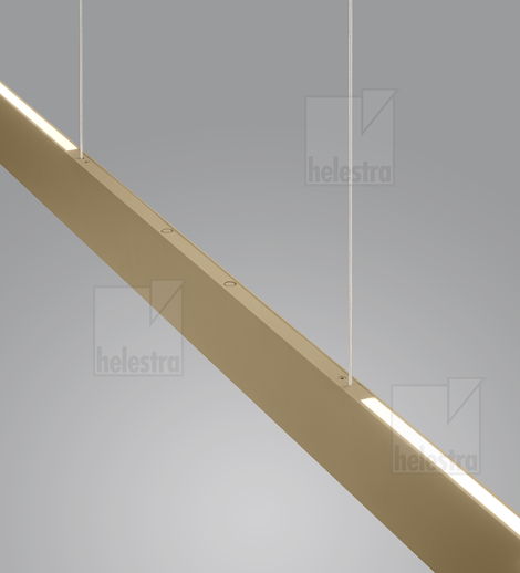 Helestra VANA-M  suspension lumineuse aluminium Café 