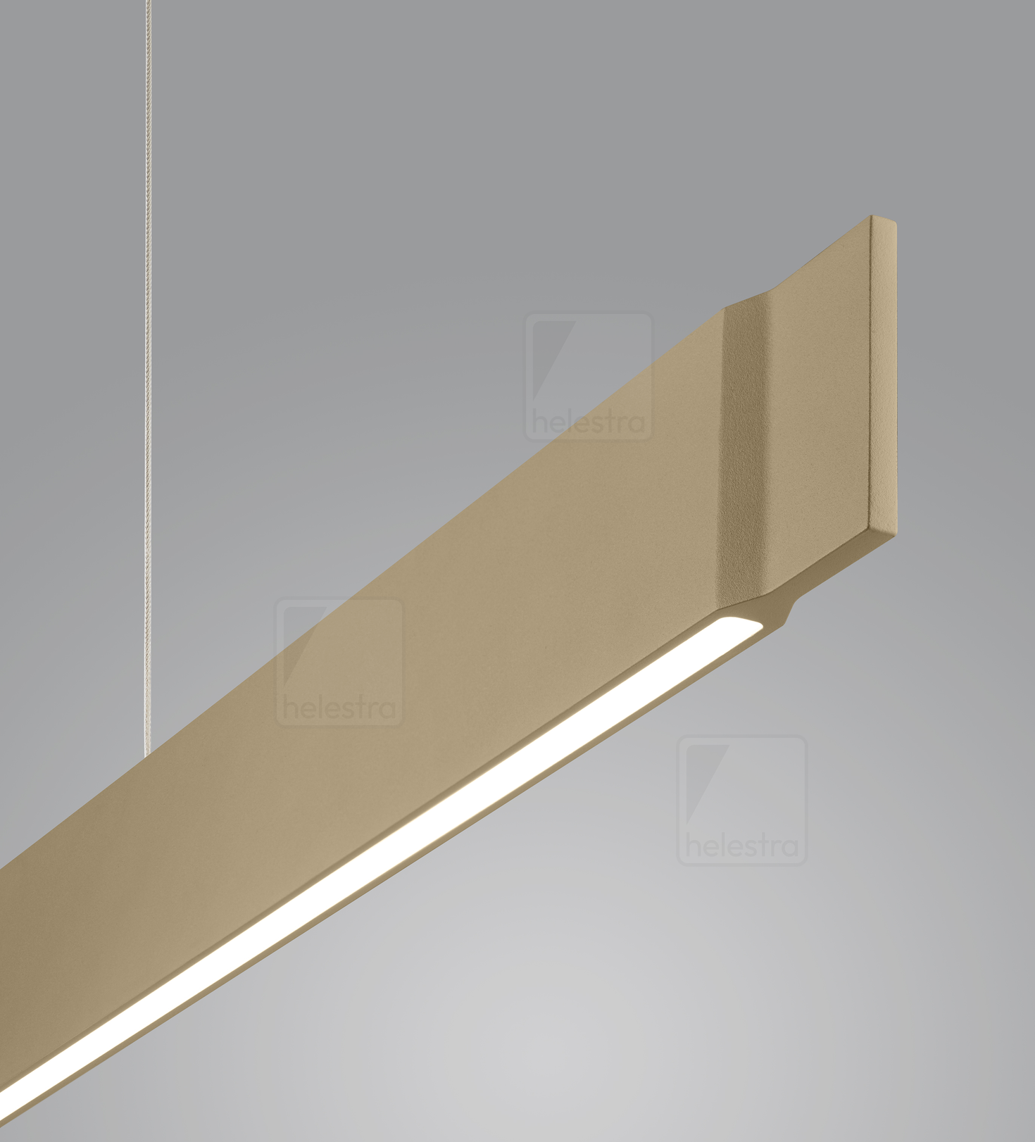 Helestra VANA-M  suspension lumineuse aluminium Café 