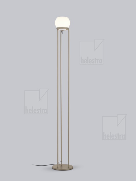 Helestra BONO  floor luminaire steel coffee