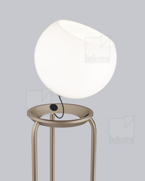 Helestra BONO  floor luminaire steel coffee