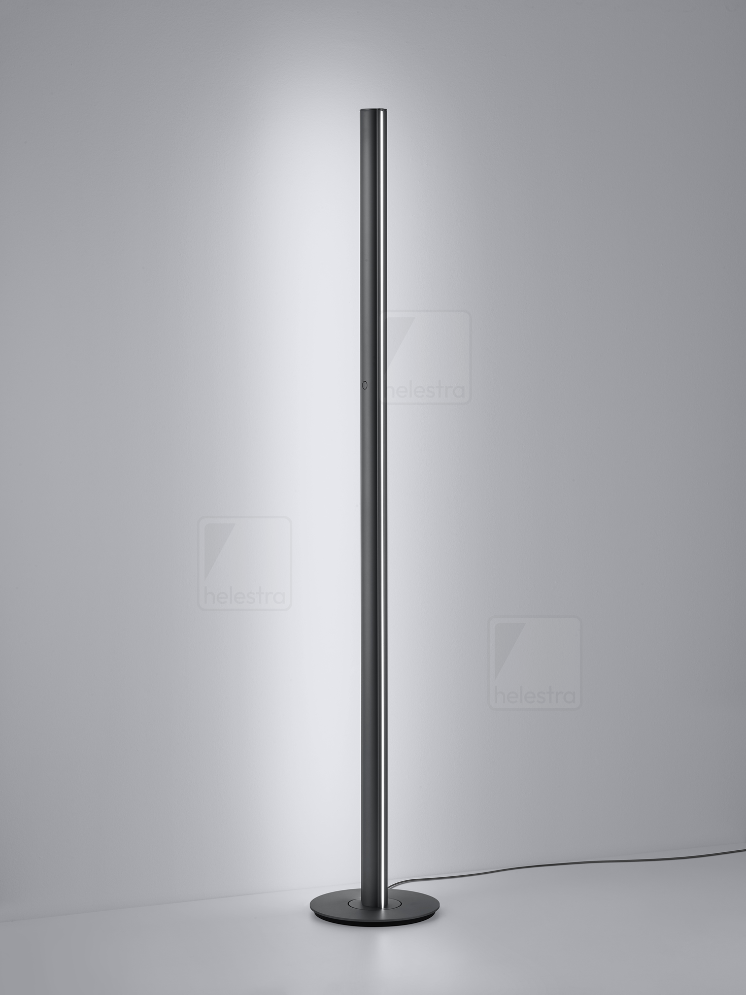 Helestra CIS  floor luminaire aluminium mat black