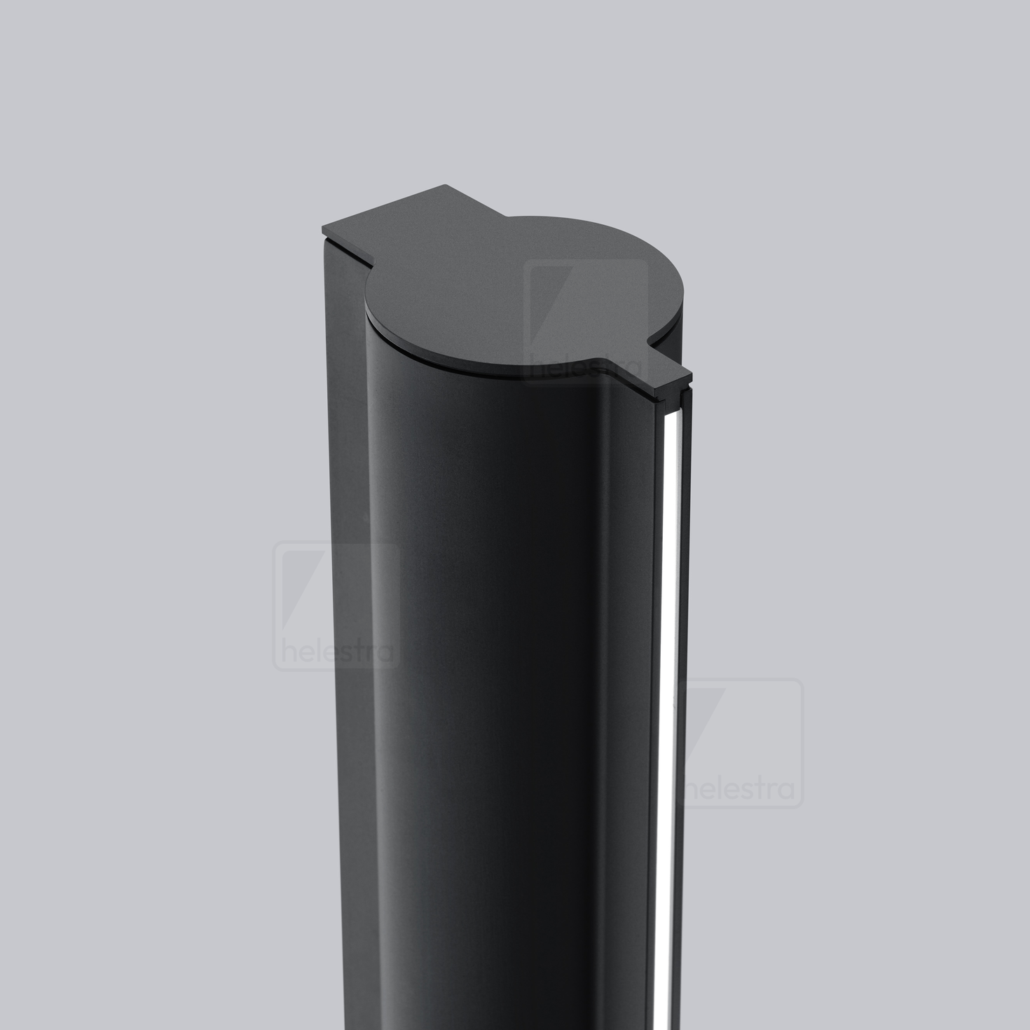 Helestra CIS  floor luminaire aluminium mat black