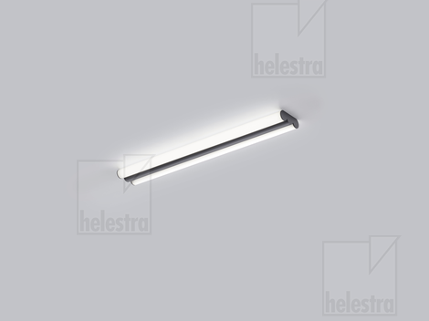 Helestra LOOM wall/ceiling-luminaire steel mat black