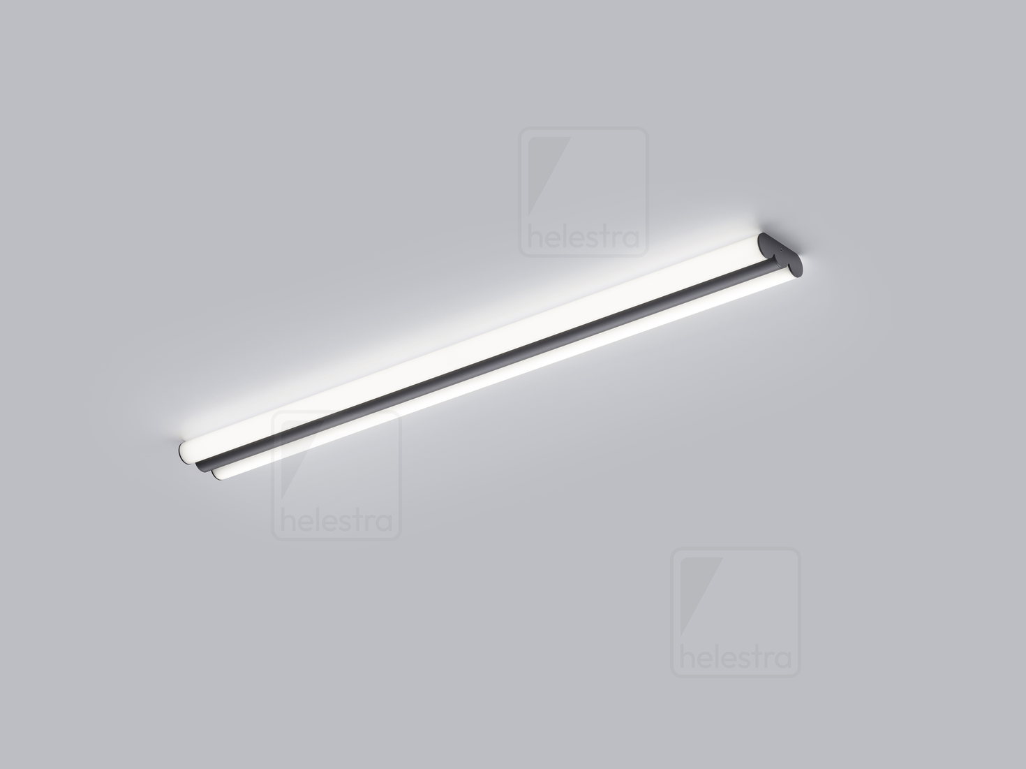 Helestra LOOM  wall luminaire ceiling luminaire steel mat black