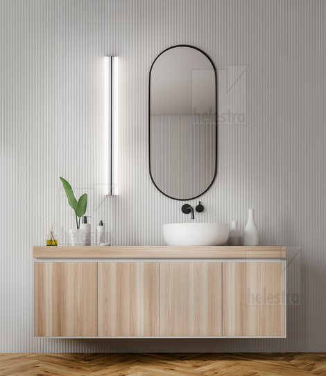 Helestra LOOM wall/ceiling-luminaire steel chrome